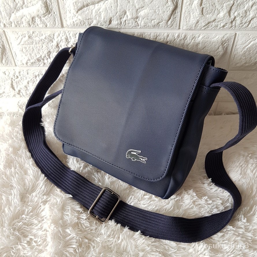 Lacoste Man's Classic Petit Pique Flap Crossbody