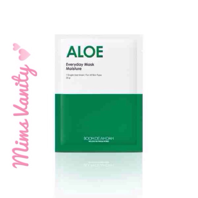 Boomdeahdah Everyday Mask - Aloe (Moisture) | Shopee Philippines