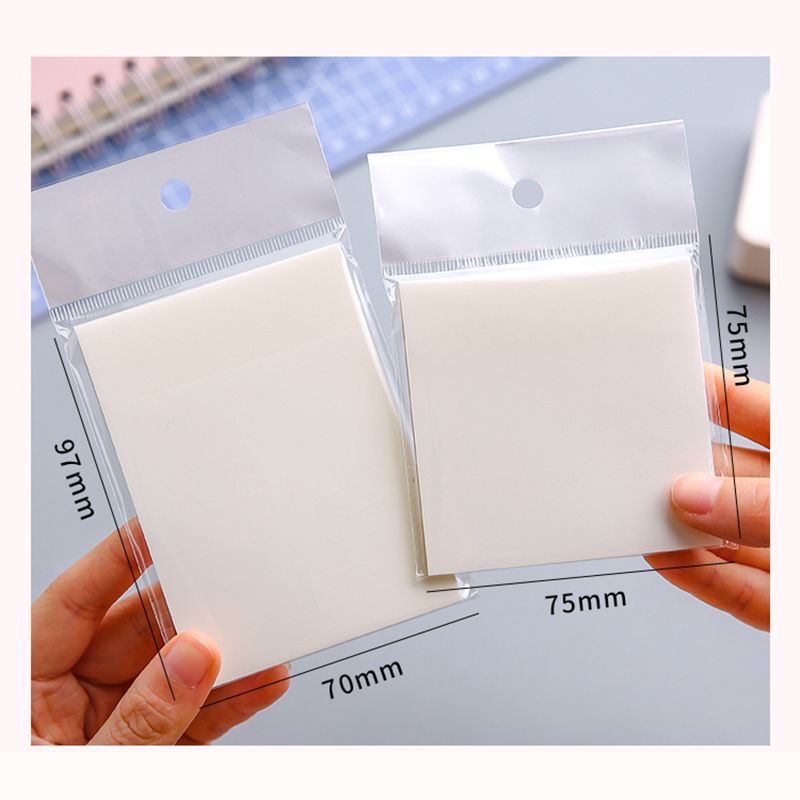 50 Sheets Transparent Waterproof PET Sticky Note | Shopee Philippines