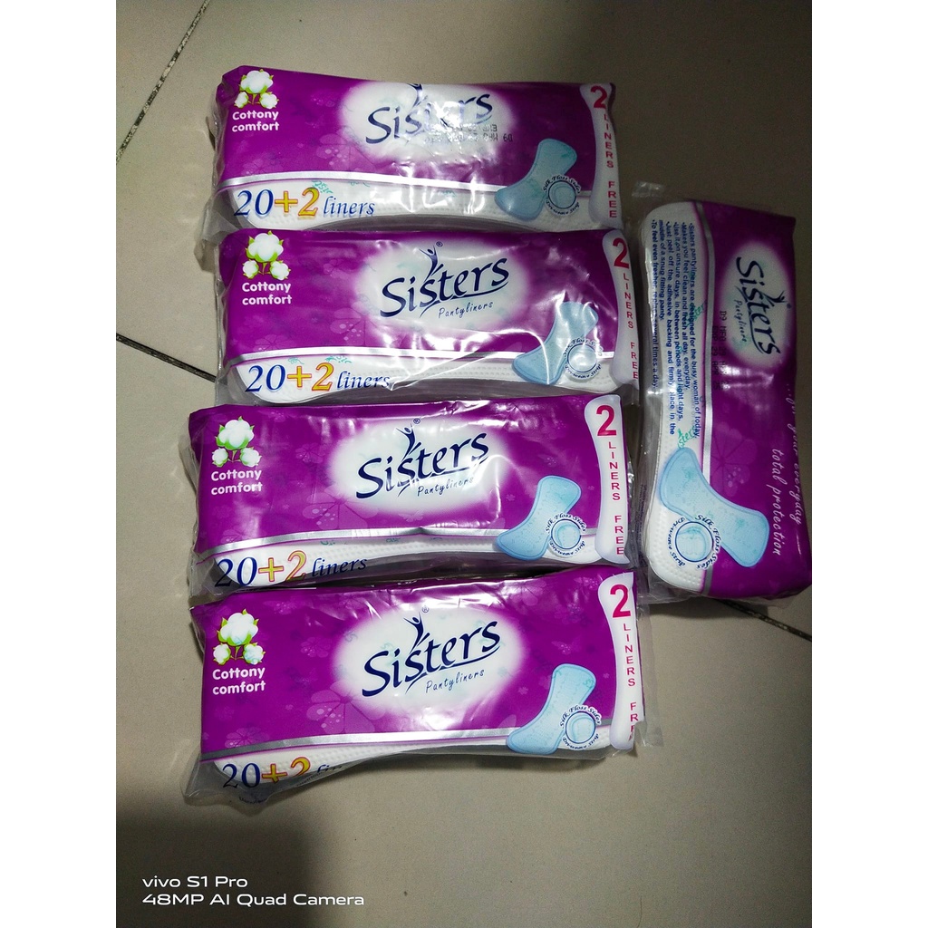 Sisters Pantyliner Budget Pack 20's Shopee Philippines