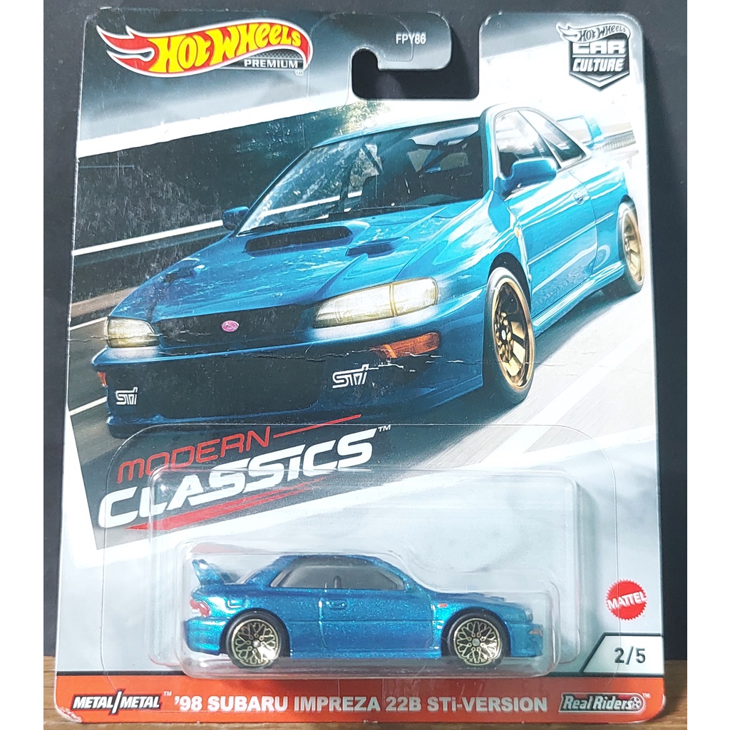 Hotwheels '98 Subaru Impreza 22B STi-Version Premium 2/5 (Rubber Wheels ...