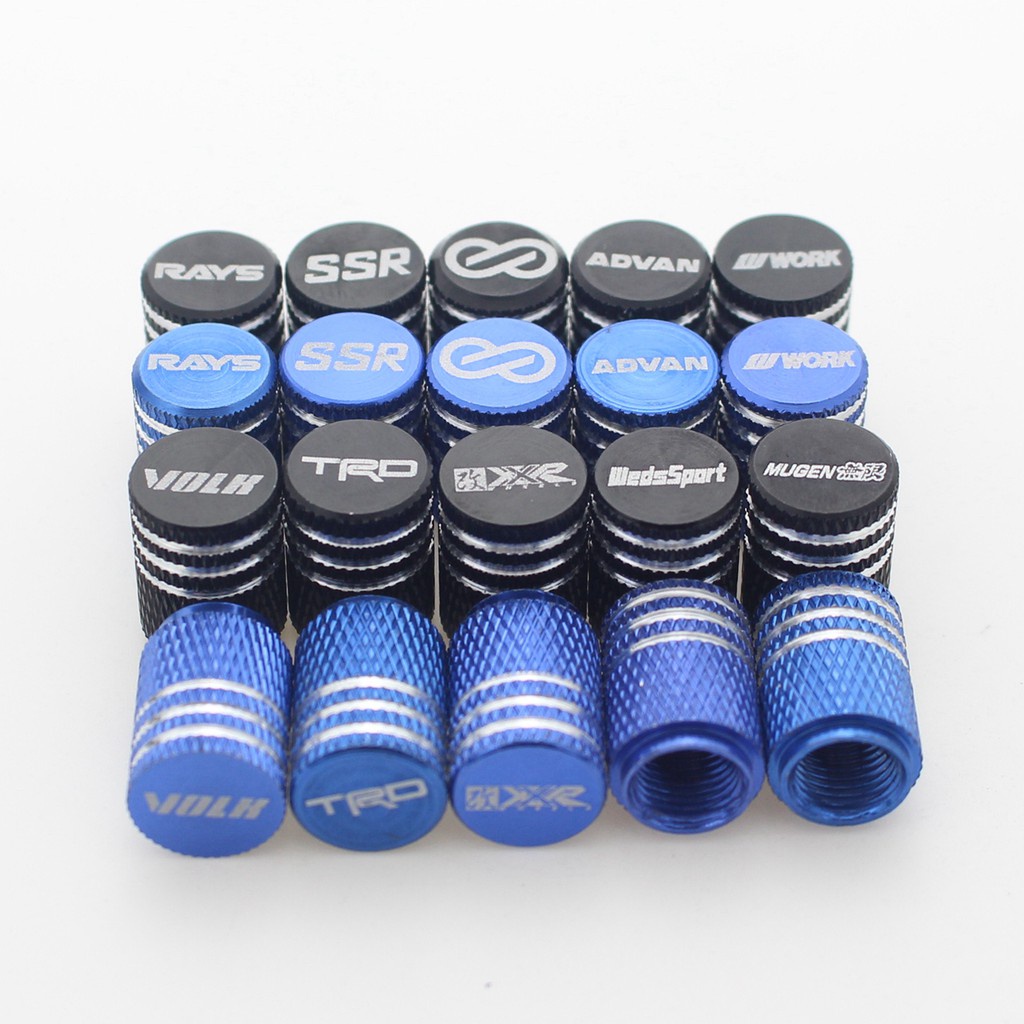 1SET(4PCS) Car Wheel Rim Tyre Tire Valve Caps Stem Cover Caps ADVAN