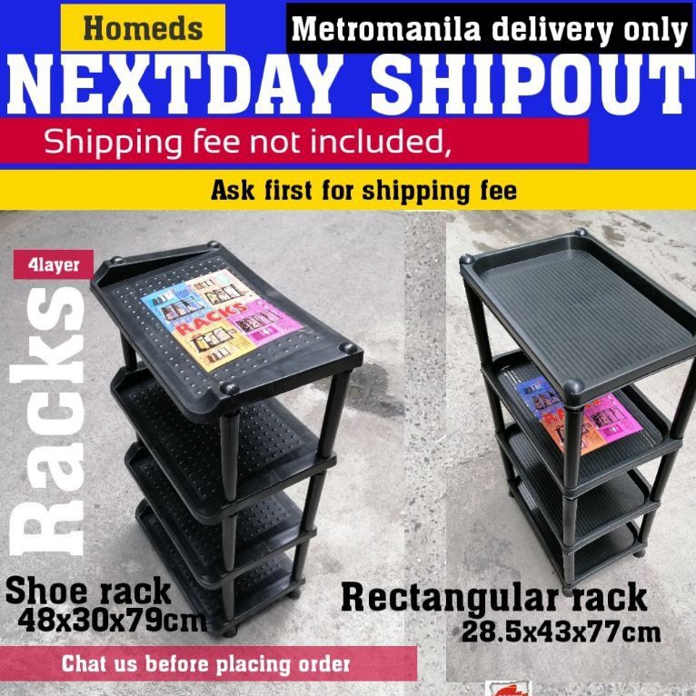 rectangular black rack ES | Shopee Philippines