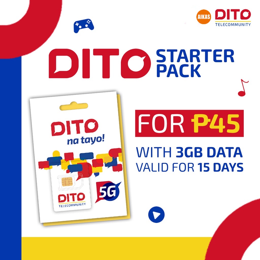 DITO Starter Pack with 3GB DATA | Shopee Philippines