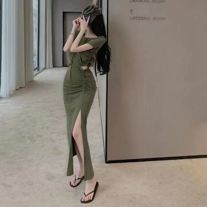 slit maxi dress modern filipiniana dress for women long dress with slit ...