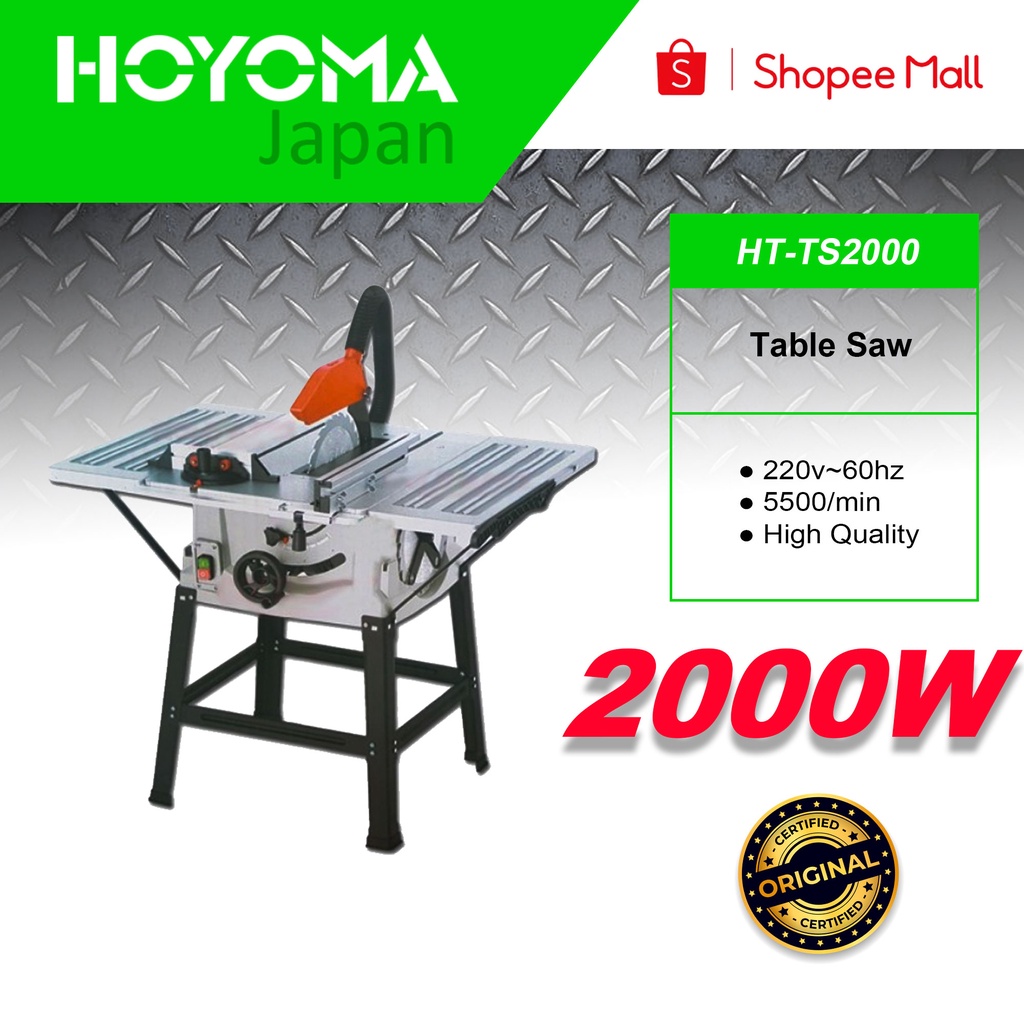 Hoyoma BIG Table Saw 2000W HTTS2000 •HOYOMA PH• Shopee Philippines