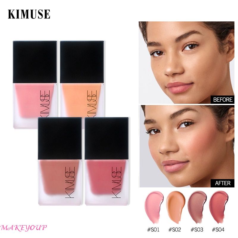 KIMUSE Liquid Blush Matte Velvet Stereo Rouge Lifting Cheeks Color ...