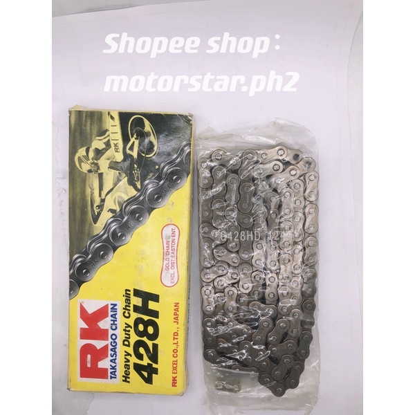 428Hx124L CHAIN RK GOLD HEAVY DUTY JAPAN For Motorcycle Parts | Shopee ...