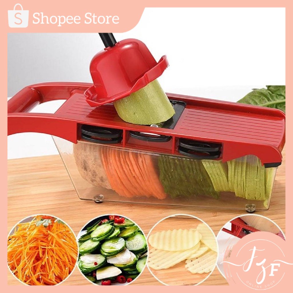 FZF 6in1 Vegetable Slicer Julienne Cutter Chopper Professional Mandolin
