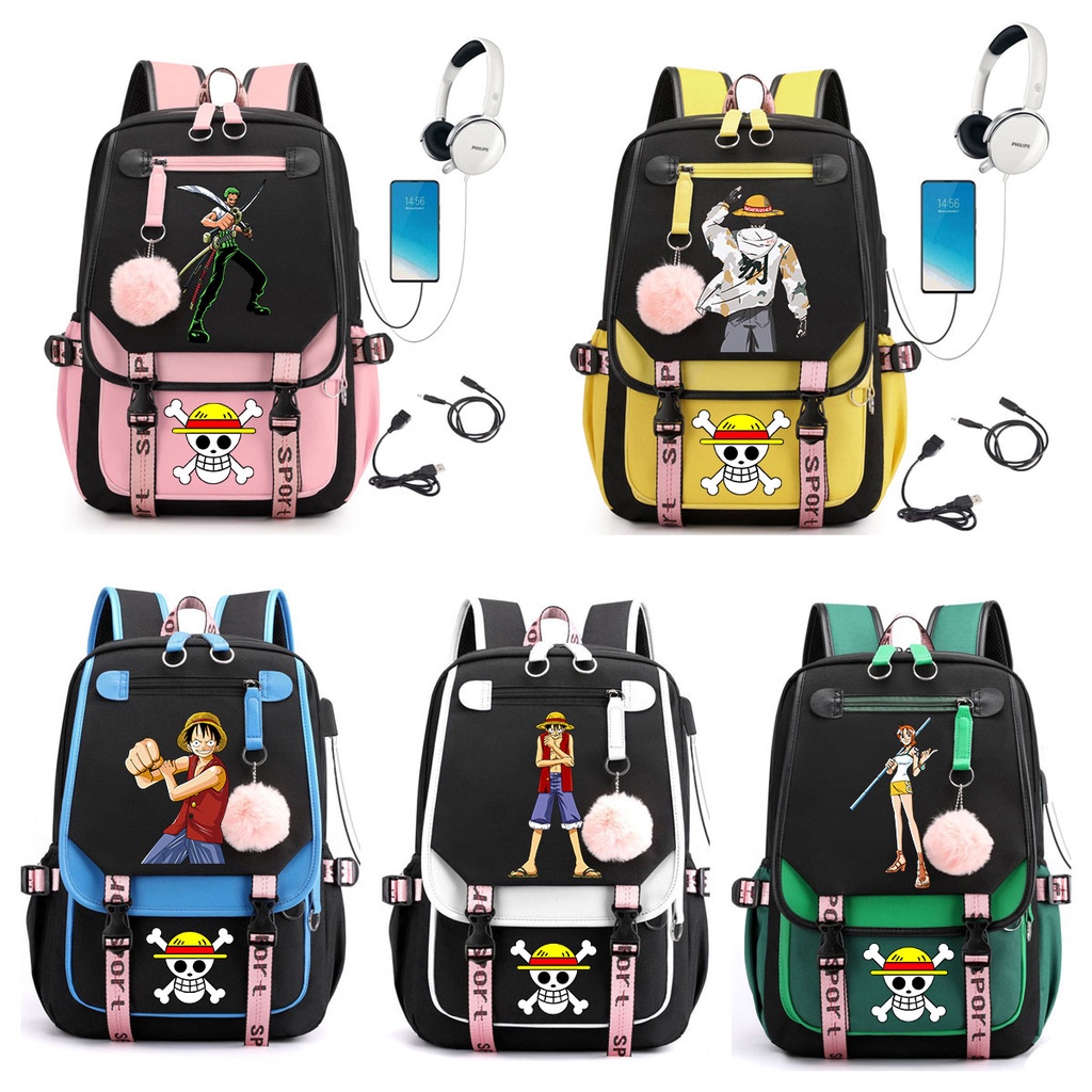 Anime One Piece Backpack for Women School Bag Computer Backpack for Men