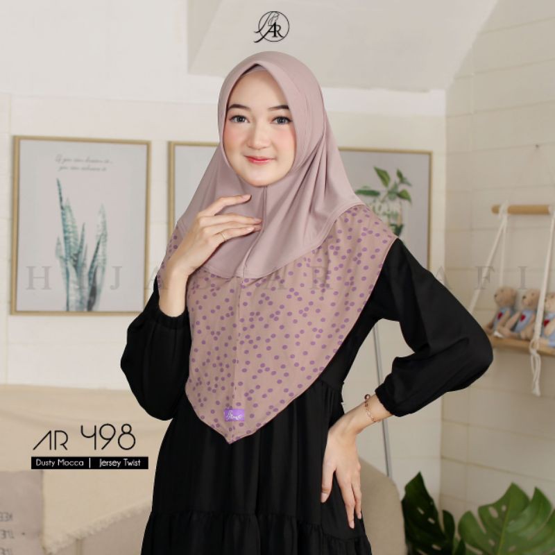AR RAFI HIJAB √ AR 498 NEWEST AR RAFI HIJAB INSTANT BERGO HIJAB (Anniha ...