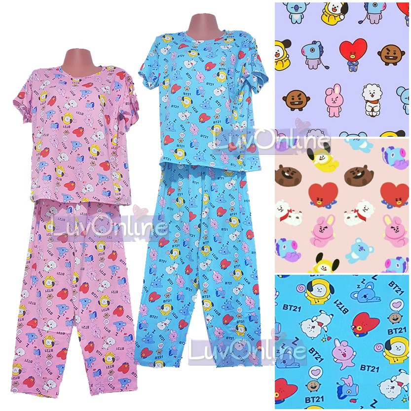 Pajamas Terno BT21 BTS KPOP ASSORTED cartoon terno pajama set kids