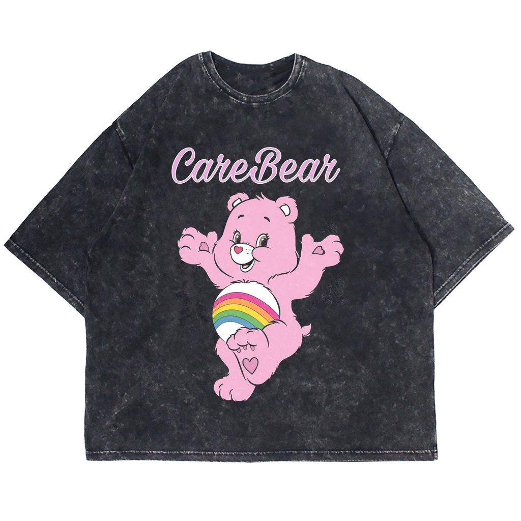 OVERSIZE CARE BEARS GRUMPY WASHING VINTAGE TEE (WASHING T-SHIRT ...