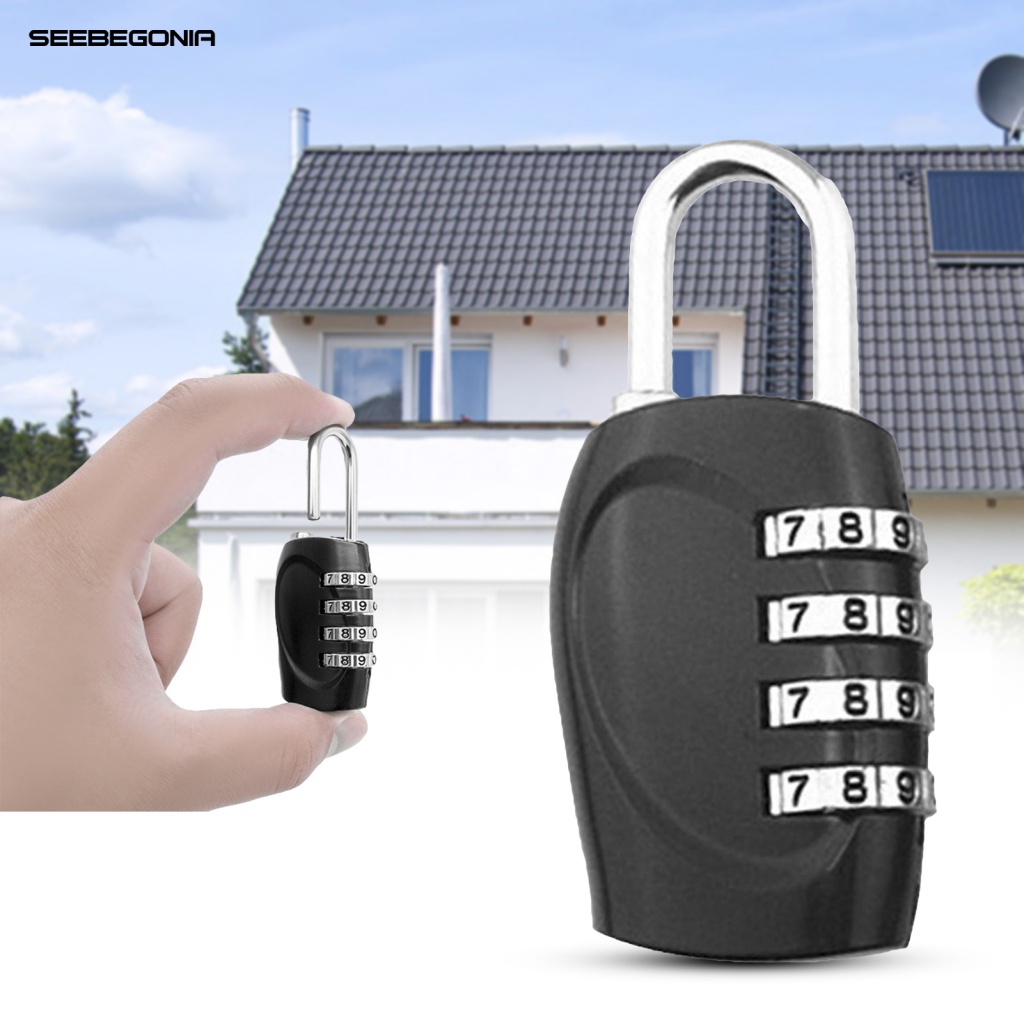 New* Lightweight Number Code Lock Colorful 4 Digit Combination Padlock ...