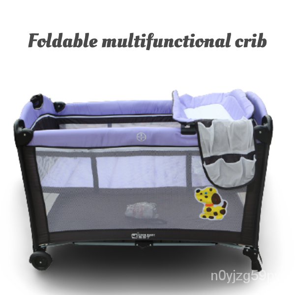 Baby crib portable foldable multifunctional mobile bed for baby Chair