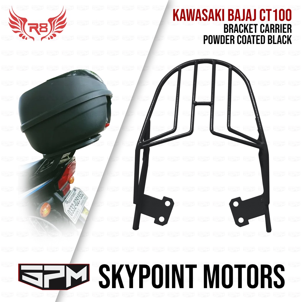 R8 TOP BOX BRACKET FOR KAWASAKI BAJAJ CT100 A010 HEAVY DUTY 9809 Shopee Philippines