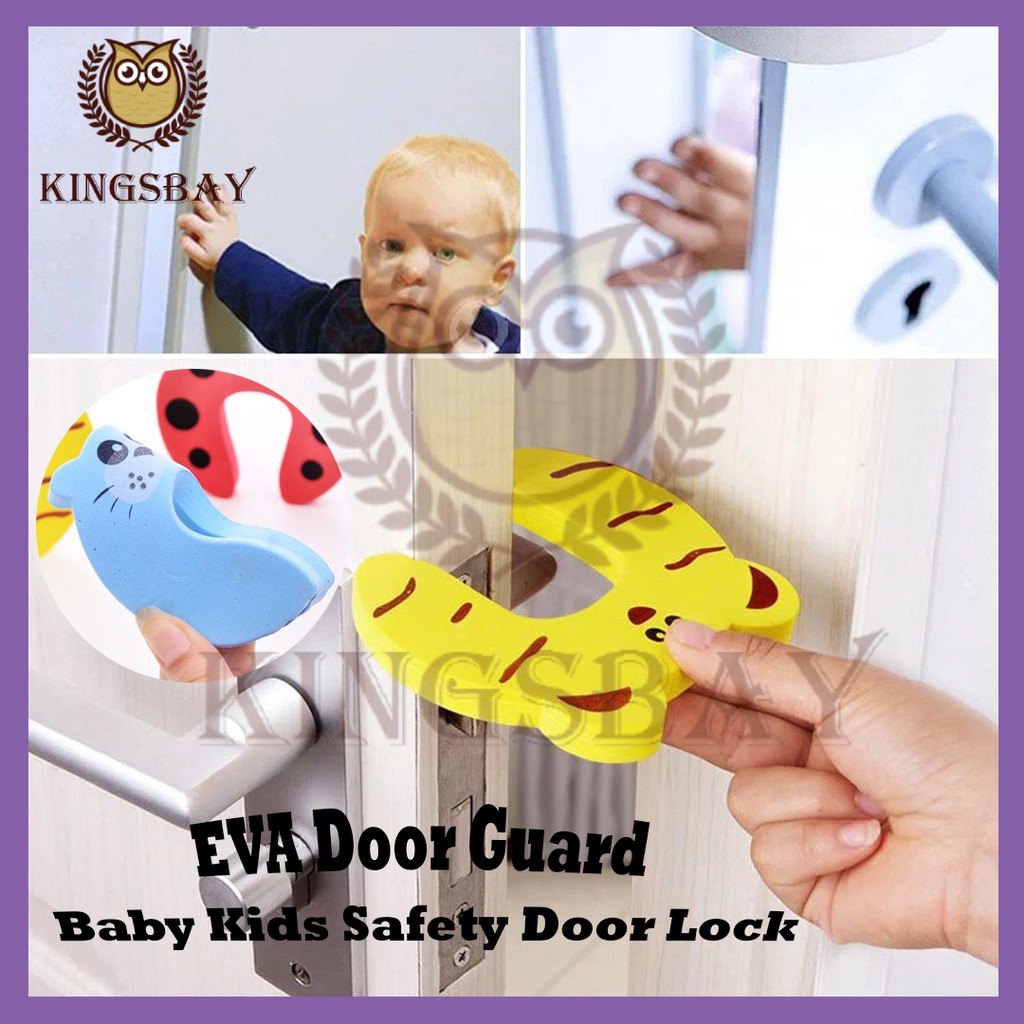KINGSBAY K Safety Door Stopper EVA Door Guard Baby Kids Safety Door