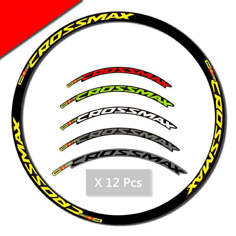 crossmax rim sticker decals for cheaper price 12pcs....summer sale sale ...