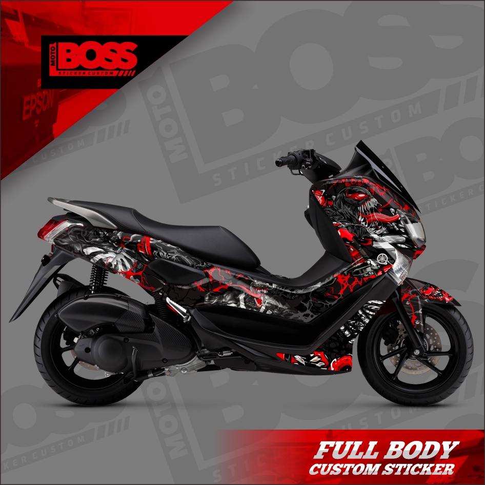 Decal Sticker Yamaha Nmax 2016 2017 2018 2019 Full Body Striping Full ...