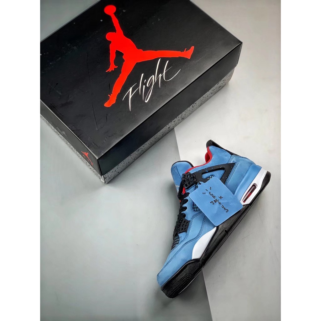 New 2021 COD Air Jordan 4 X Travis Scott AJ4 Low Top Sneakers ...