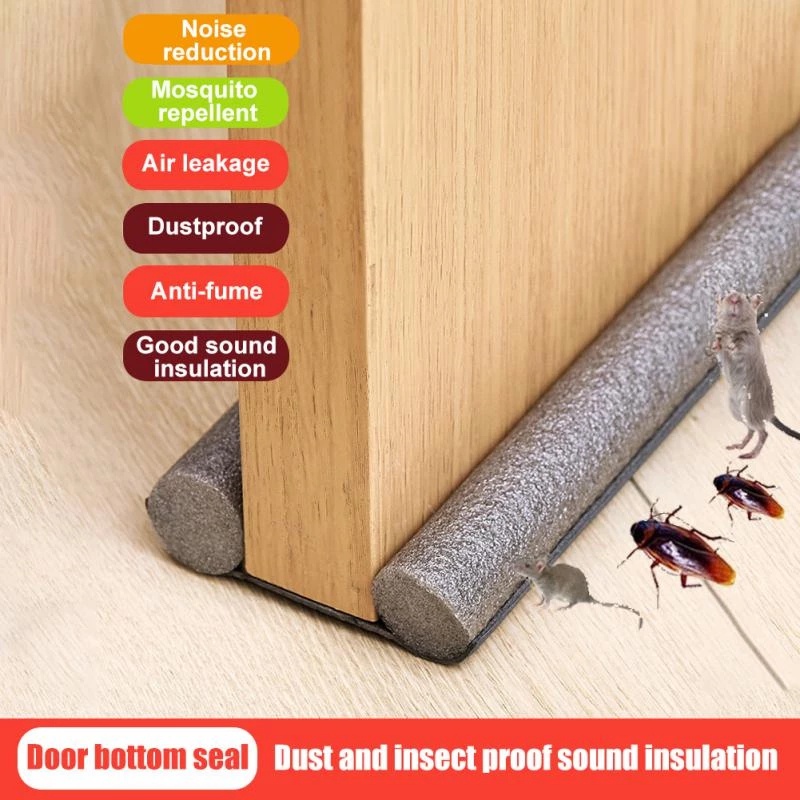 Door Bottom Seal Strip Stopper Reduce Insect Soundproof Under Door ...