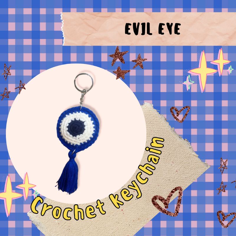 crochet evil eye keychain Shopee Philippines