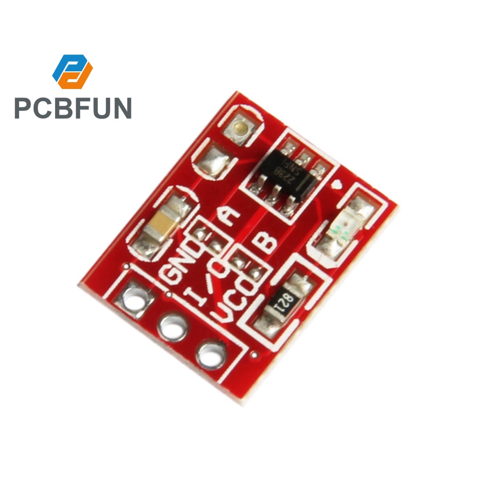 Pcbfun New 10Pcs Ttp223 Capacitive Touch Switch Button Self-Lock Module ...