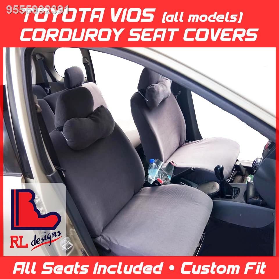 Toyota Vios Corduroy Seat Covers (All Seats Included, Custom Fit)(Car