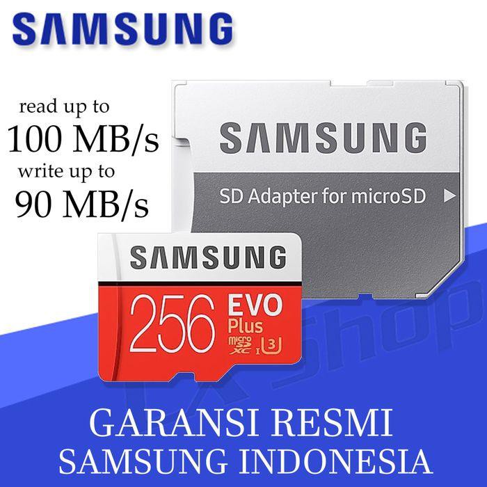 (Memory Card) Samsung MicroSD 256GB EVO PLUS 100MB / s Micro SD Card