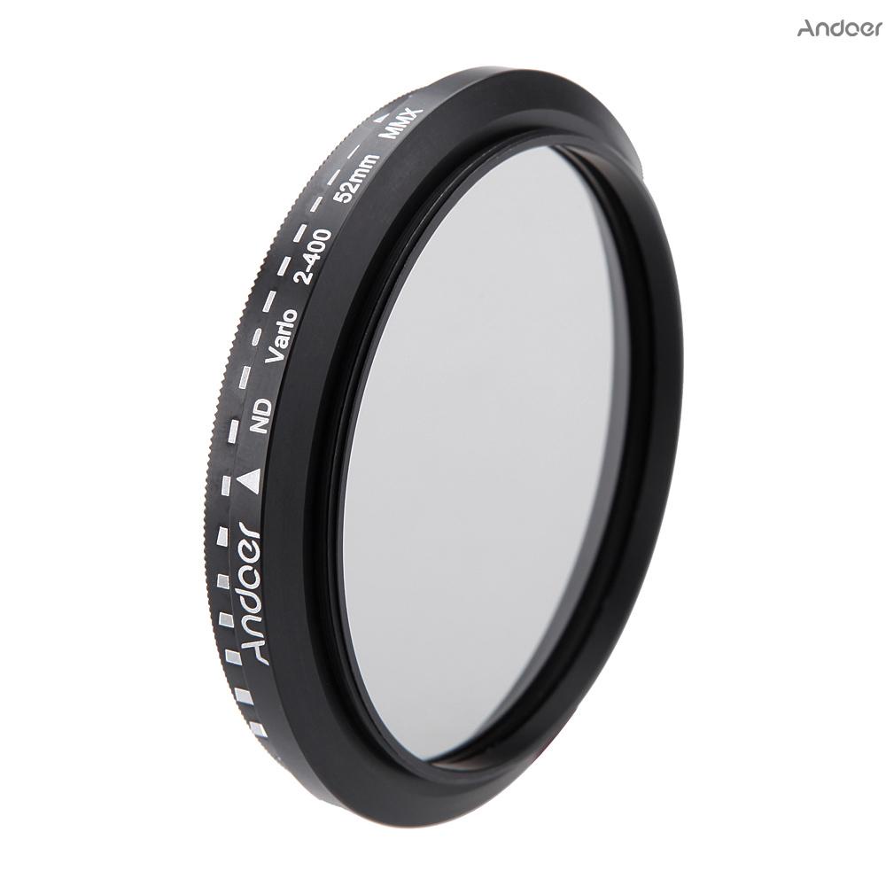 Andoer 52mm Nd Fader Neutral Density Adjustable Nd2 To Nd400