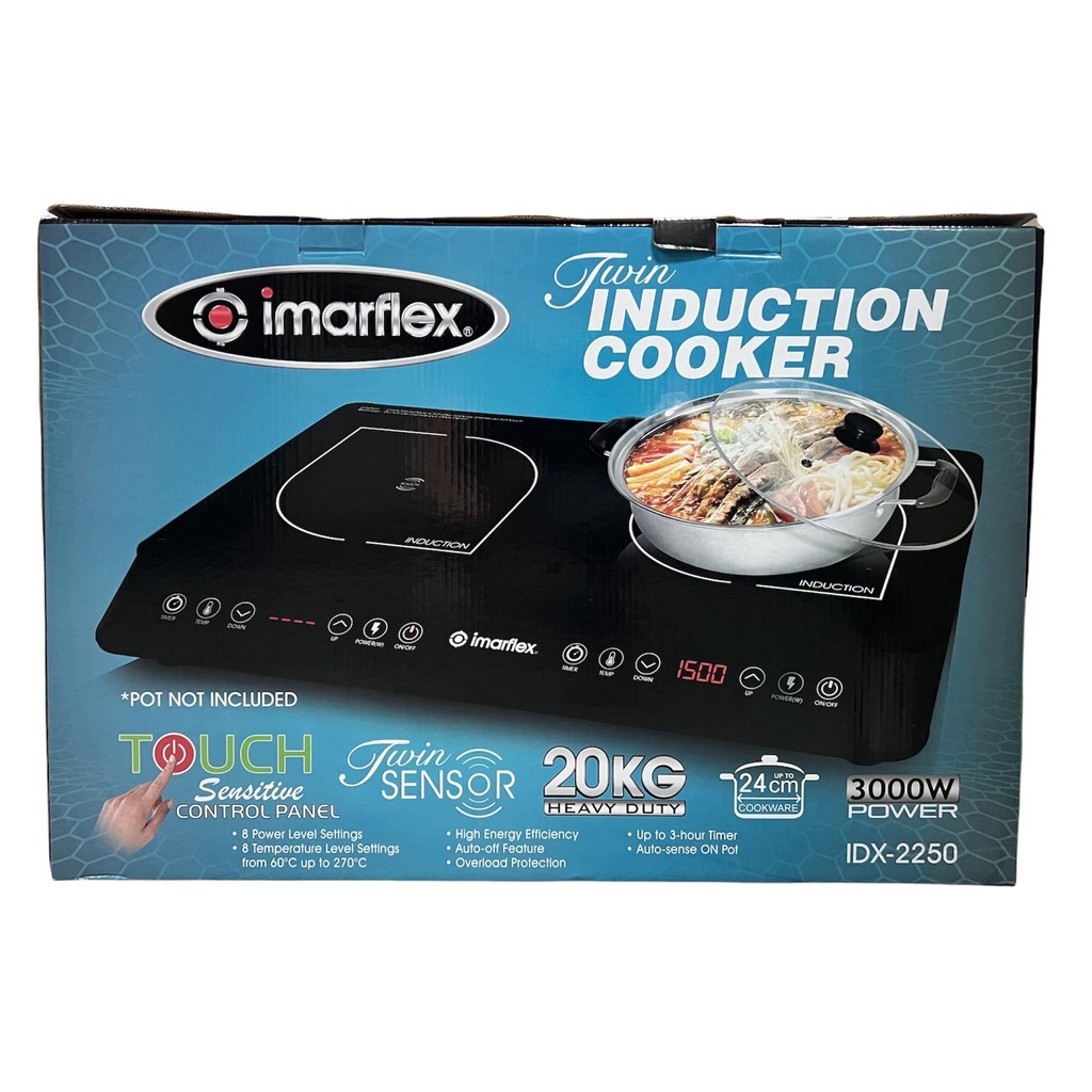 Imarflex Twin Induction Cooker Idx 2250 Shopee Philippines 8341