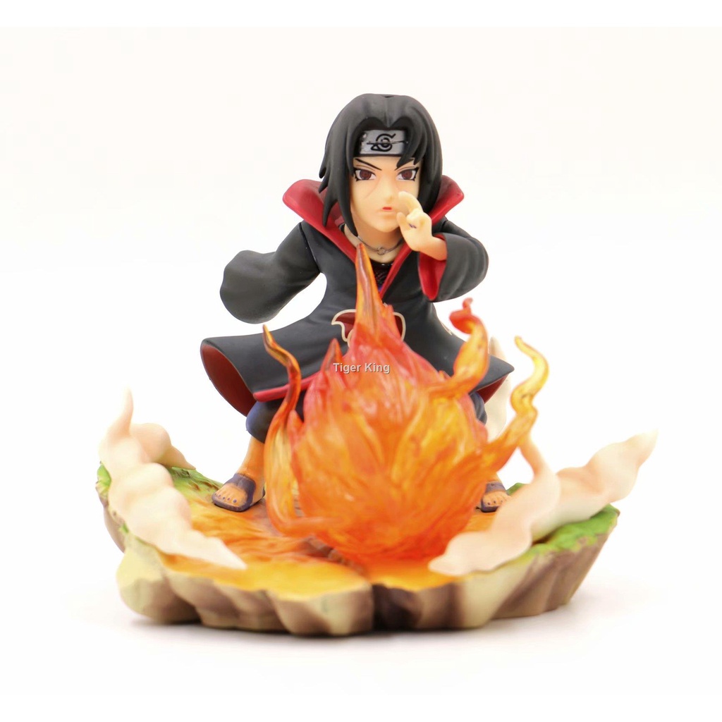 Xinshengxing Trading Naruto Shadow Gk Uchiha Itachi Flame Ball Statue Model Decoration Boxed