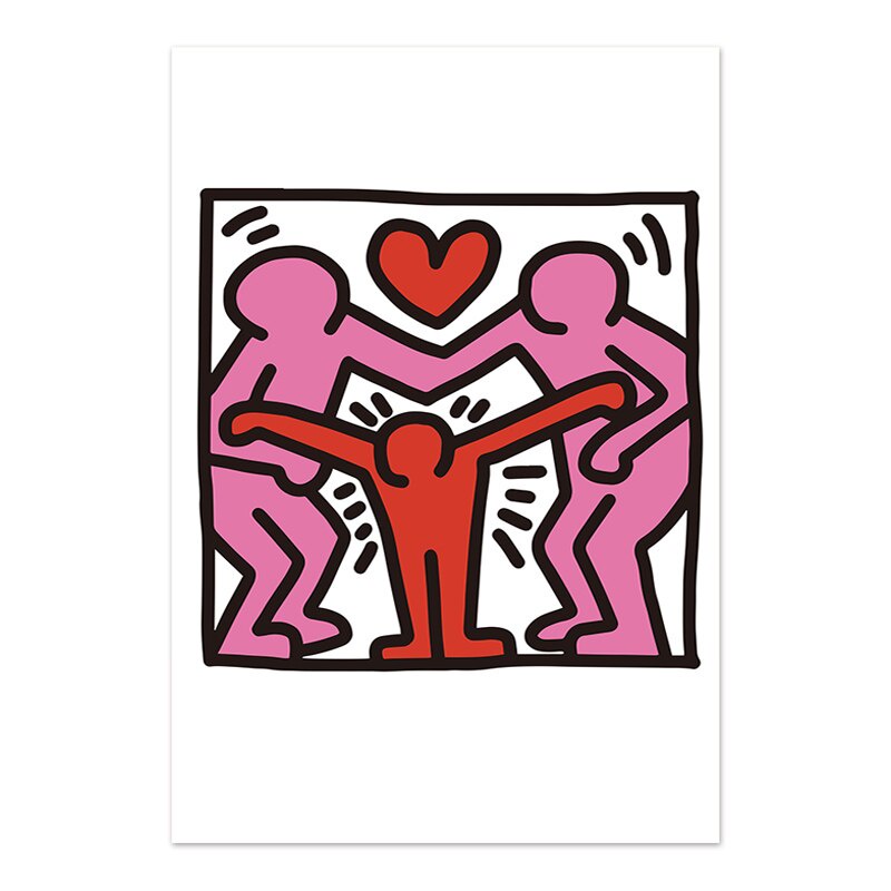 Keith Haring Abstract Wall Art Pictures Poster Pisa Print Vintage Pop ...