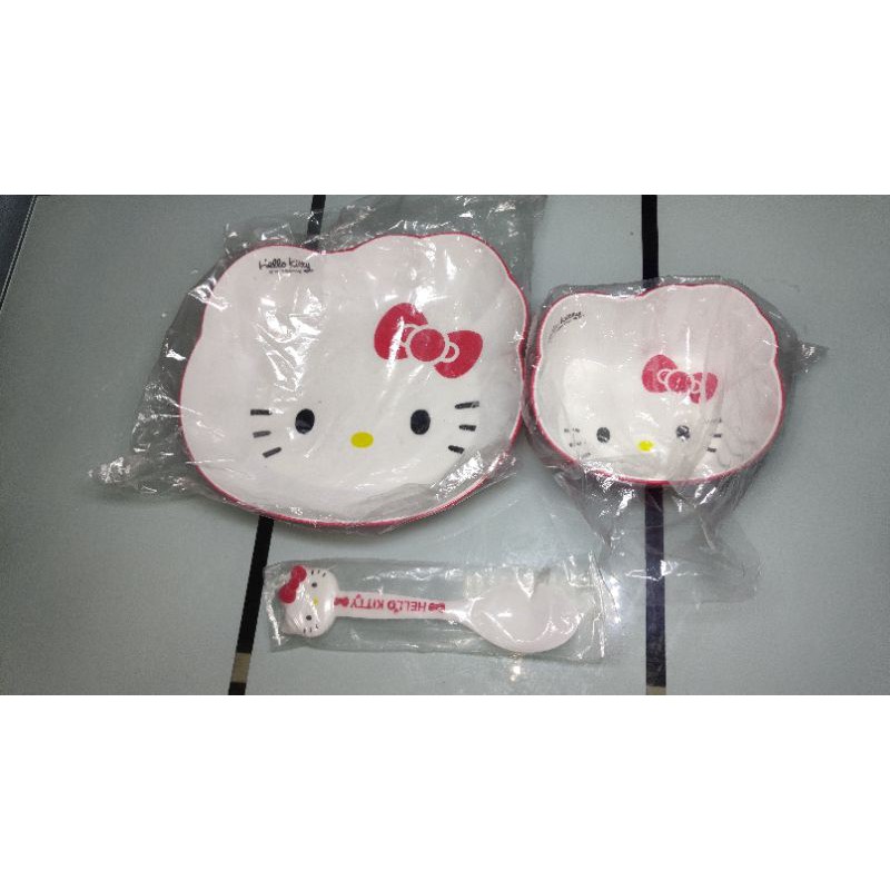 Hello Kitty Plate,Bowl,Spoon (SET) Shopee Philippines
