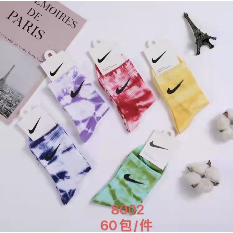 Women s socks tie dye athletic socks high quality 1pair shopee