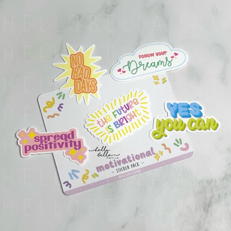 Motivational Affirmation Sticker Set | Matte / Glossy | Shopee Philippines