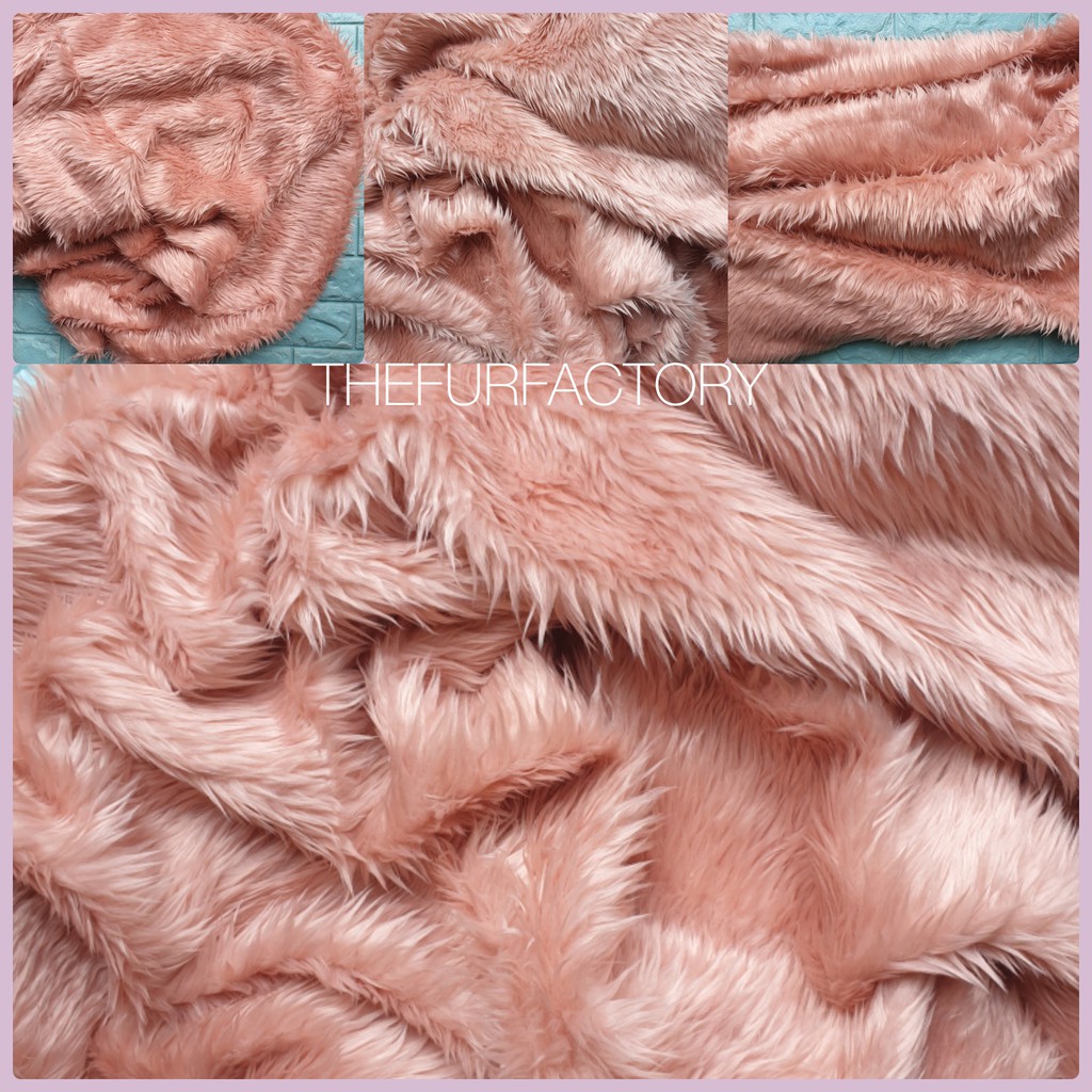 Pink Flamingo classy design/faux fur fabric for flatlays and home decor