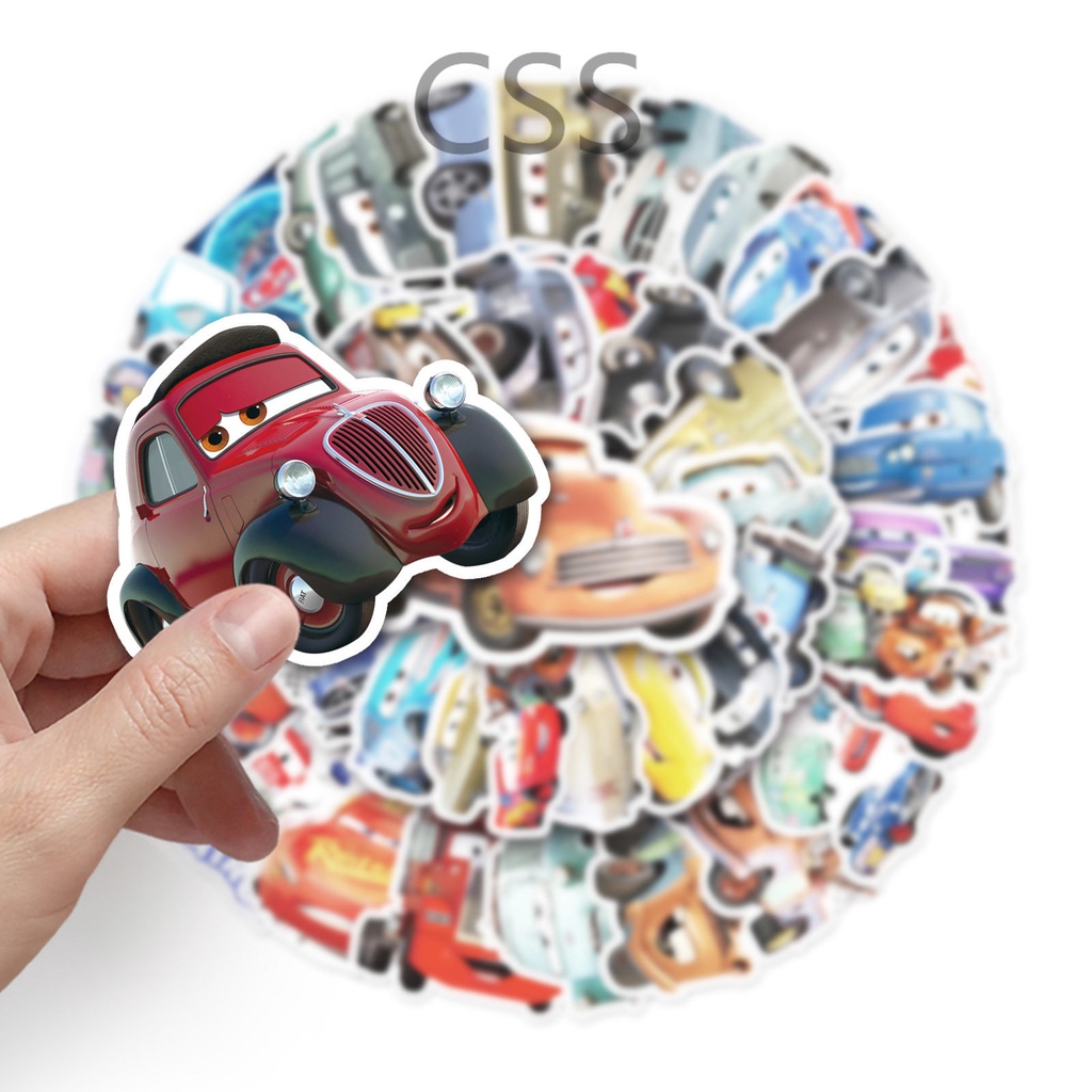 CSS.50Pcs/Set Cartoon Cars Graffiti Waterproof Sticker DIY Fun ...