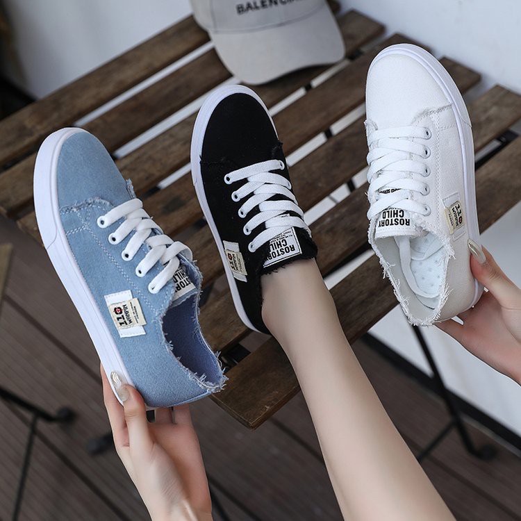 korean rubber shoes Canvas Shoes Sneakers 2020 Hot Solid Lace Up Supertar  Shos for women #2007 | Shopee Philippines