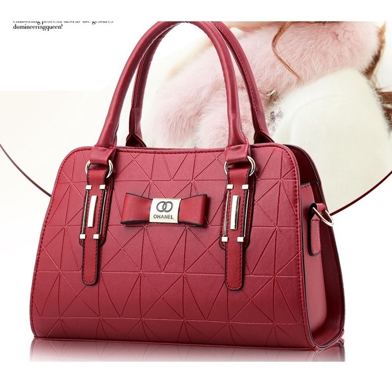 Korean Fashion Sling Bags for Women New Handbag Plain Embossing ...