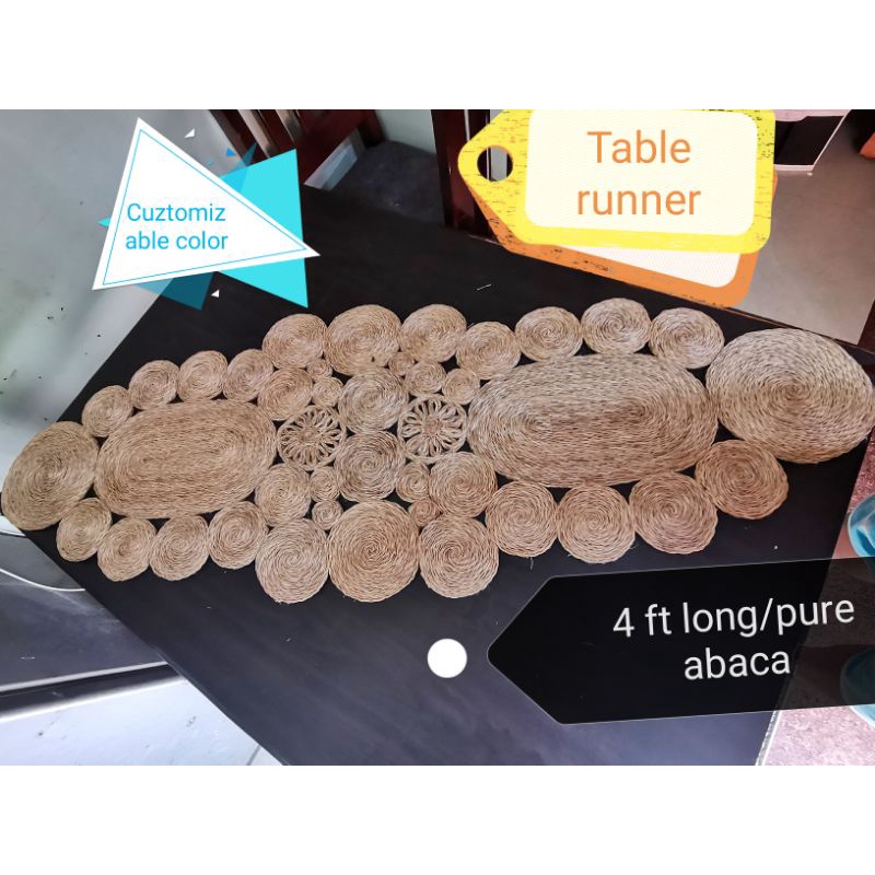 Abaca table Runner 4 ft long | Shopee Philippines