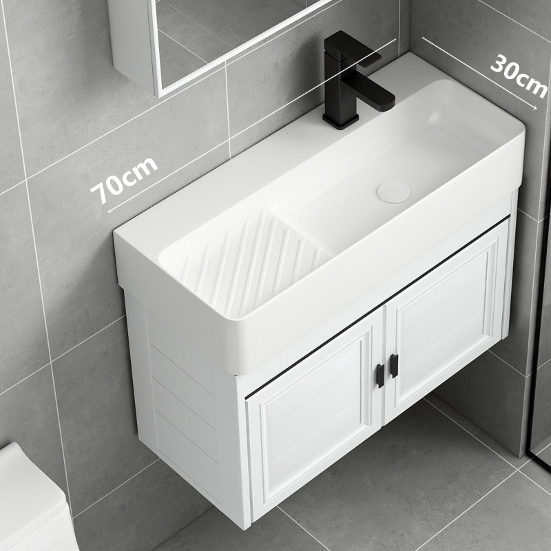 Small Bathroom Wash Basin Wall Cupboard Combination Modern