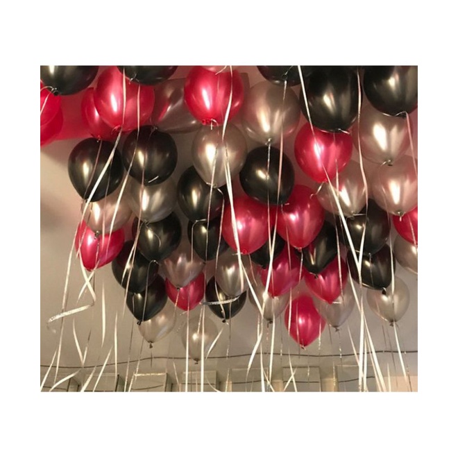 30pcs Latex Balloons Tri-Color per pack 12