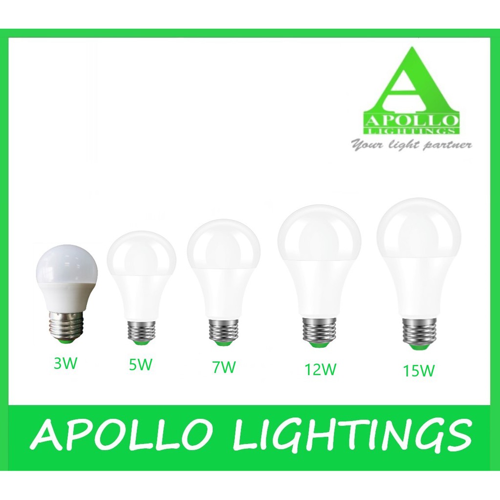 APOLLO GLB LED BULBS - 3Watts, 5Watts, 7Watts, 12Watts, 15Watts ...