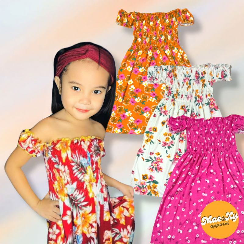 MARIMAR Smocking Pambahay Dress for 5-8 years old Girls Fashion Wear ...