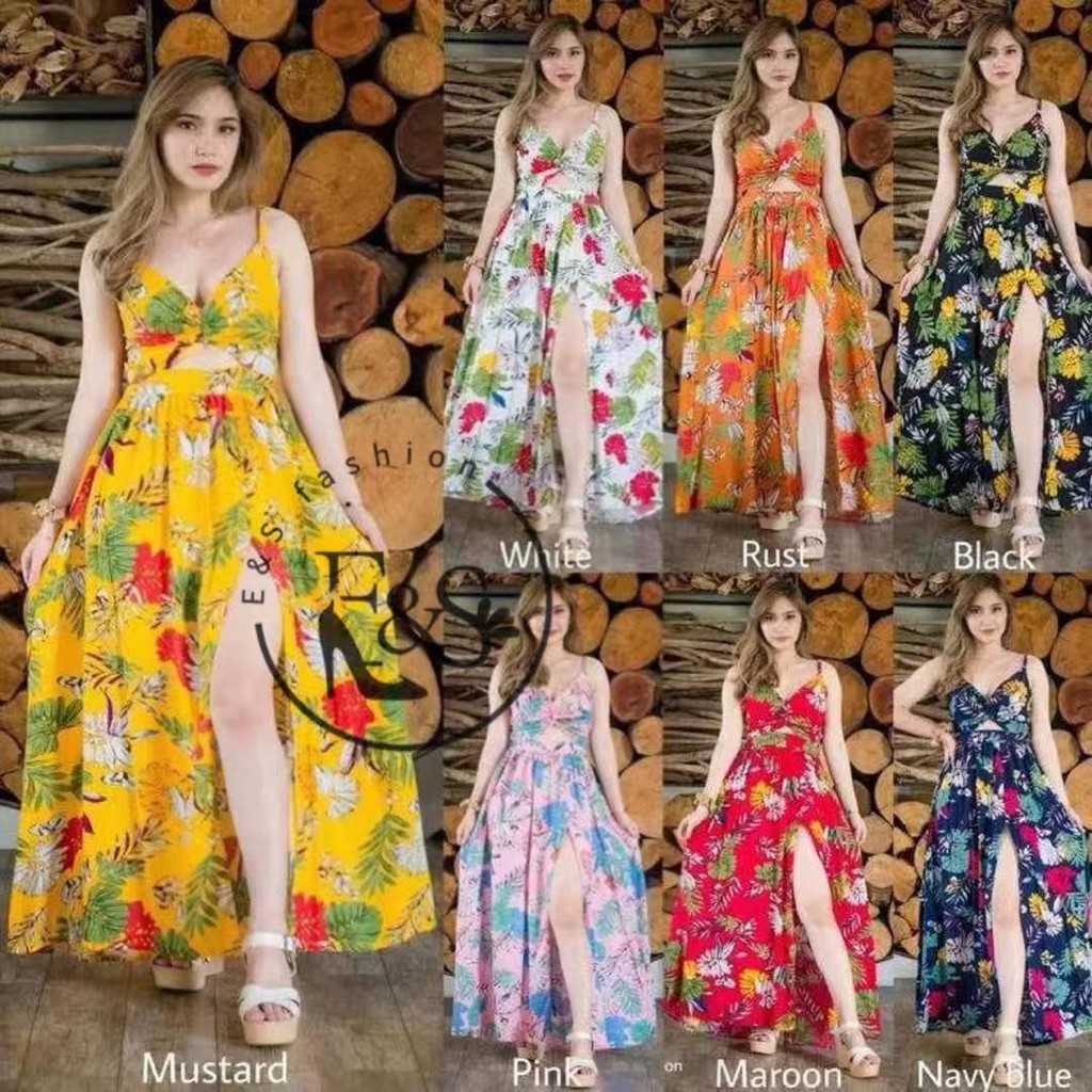 Floral dress shopee best sale