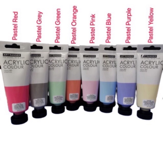 Art Ranger Pastel Acrylic Paint (75ml) Shopee Philippines
