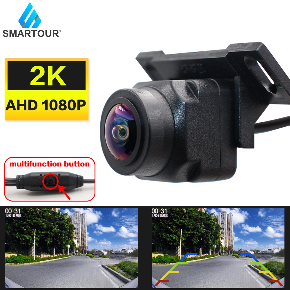 Smartour 2K AHD 1080P Vehicle Rear View Camera HD Car Reverse Black ...