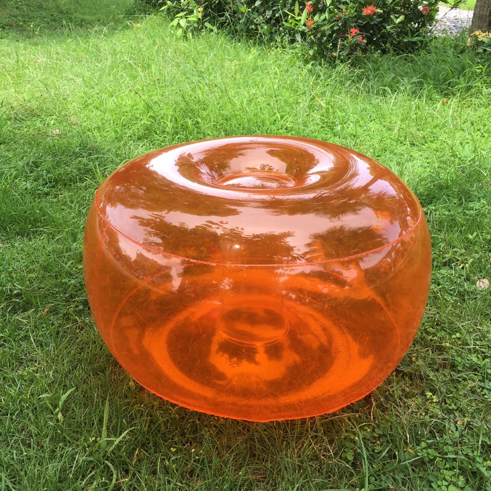Inflatable Round Stool Chair Influencer Small Sofa Transparent Series ...