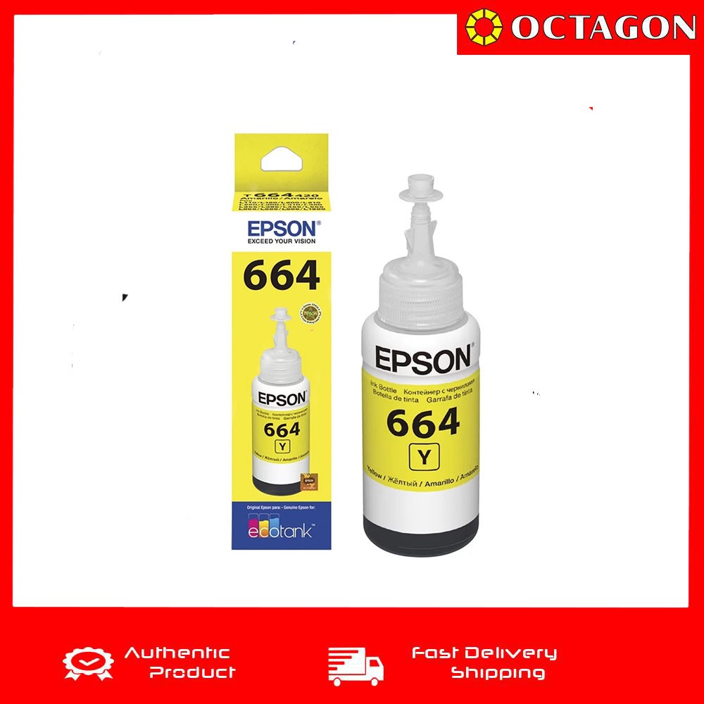 Epson T664 Ink Bottle Yellow Shopee Philippines 9250